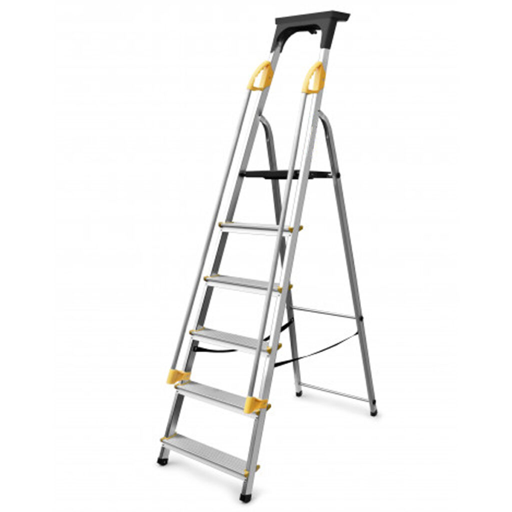 Abbey Aluminium Safety Platform Step Ladders - Extension Ladders Online